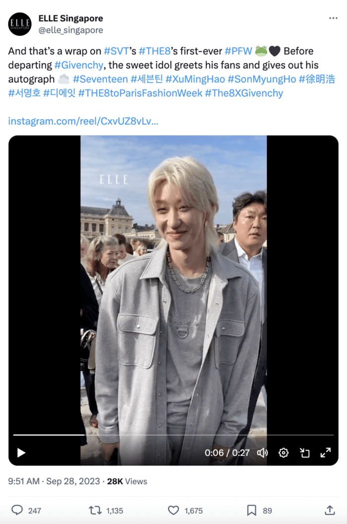 One way to use Twitter hashtags is to tap into current events. Elle Singapore used this approach when it shared tweets like this one during Paris Fashion Week using the hashtag PFW.